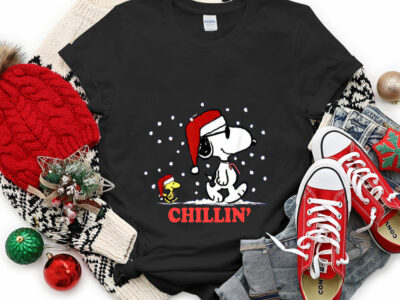 Holiday Snoopy Snowfall Chillin’ T Shirt For Christmas