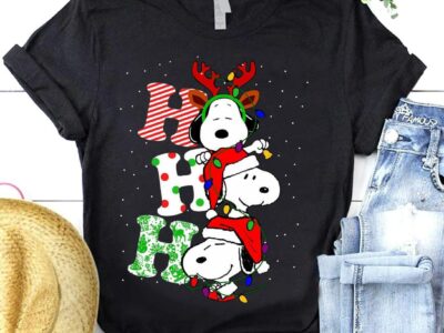 HO HO HO Snoopy Christmas Shirt, Snoopy Christmas 2021, Charlie Brown Shirt, Peanuts Snoopy Christmas Shirt