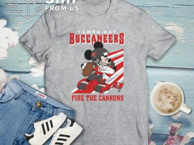 Mickey Mouse Tampa Bay Buccaneers  American Football Team T Shirt