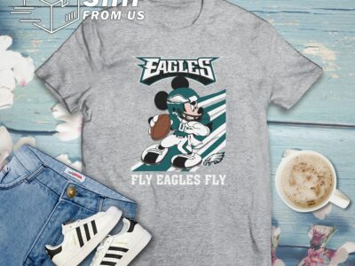 Mickey Mouse Philadelphia Eagles American Football Team T Shirt