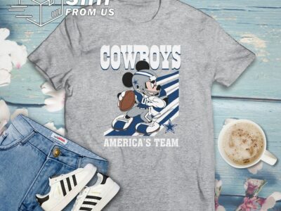Mickey Mouse Dallas Cowboys American Football Team T Shirt