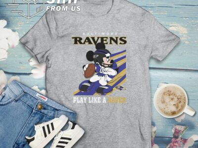 Mickey Mouse Baltimore Ravens American Football Team T Shirt