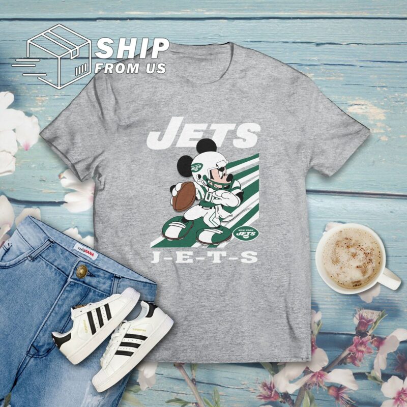 Mickey Mouse New York Jets American Football Team T Shirt