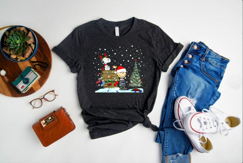 Snoopy Woodstock Charlie Brown Christmas Shirt, Snoopy Christmas Sweatshirt, Snoopy Friends Shirt, Christmas Charlie Brown, Snoopy Peanuts
