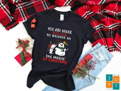 Snoopy Christmas Shirts,  Christmas Friend Gift Shirt, Snoop Santa, Christmas Shirt