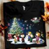 Snoopy Christmas Night Shirt-  Peanuts  Christmas Shirt- Snoopy, Woodstock, Charlie Brown- Xmas Gift For Family, Friend, Snoopy Lover
