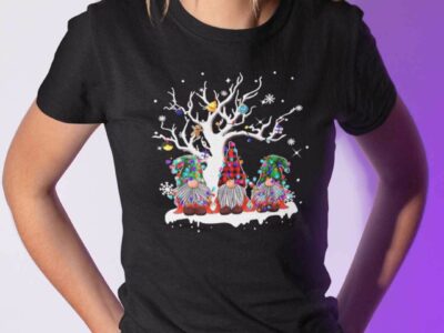 Merry Christmas Gnome Shirt Tree Light