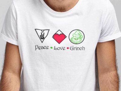 Peace Love Grinch Christmas Shirt Squid Game