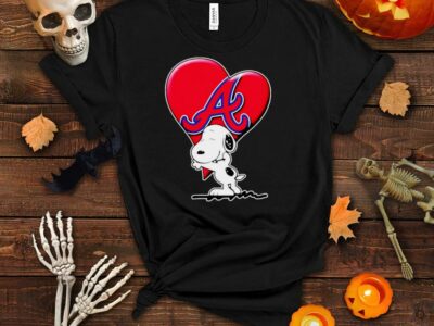 Snoopy Heart Atlanta Braves logo 2021 shirt