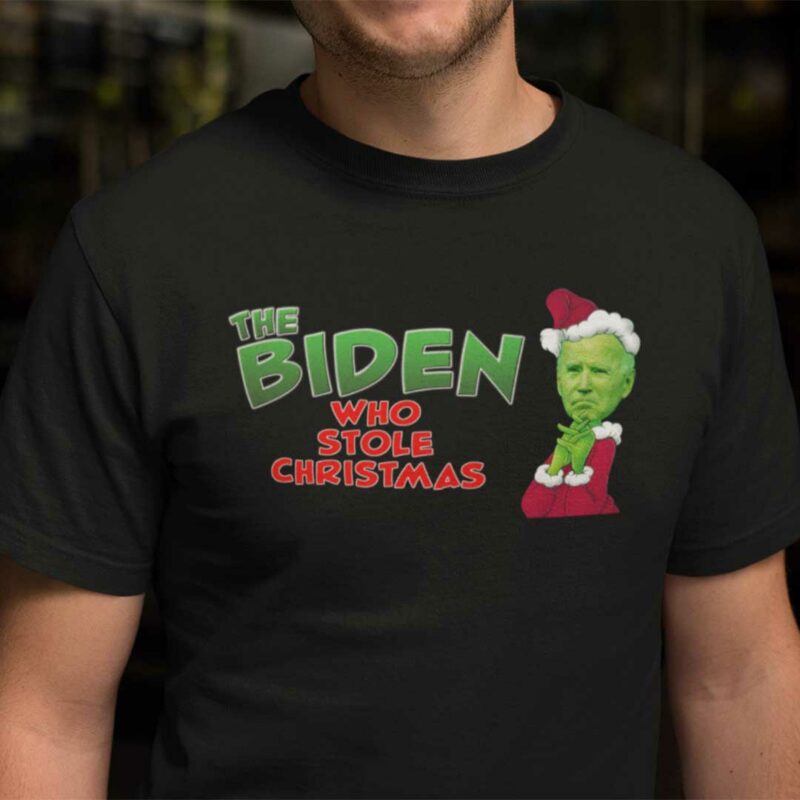 Funny The Grinch Biden Who Stole Christmas Shirt