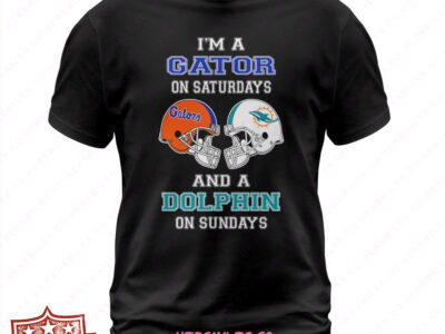 I’M A Gator On Saturdays And A Dolphin On Sundays T Shirt