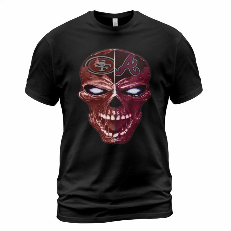 49Ers Braves Skull T Shirt
