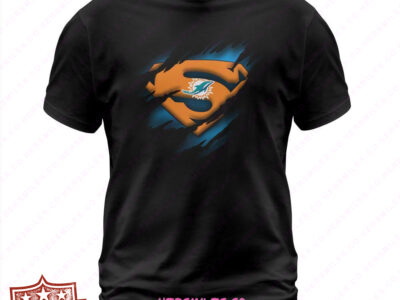 Dolphins Super Man T Shirt