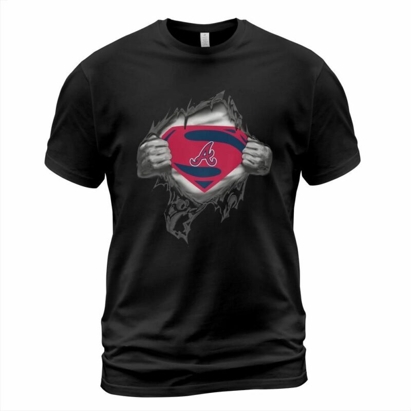 Atlanta Braves Super Man T Shirt