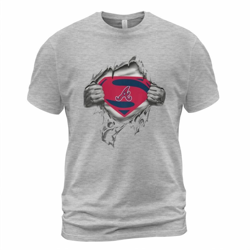 Atlanta Braves Super Man T Shirt