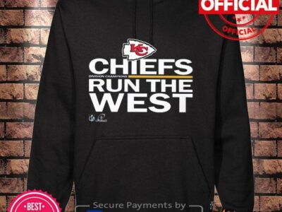 Chiefs run the west shirt Kansas city Chiefs red 2021 afc west division champions trophy shirt