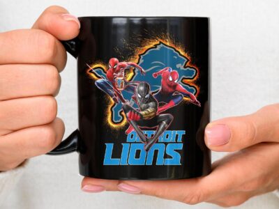 Detroit Lions Spider Man No Way Home Mug