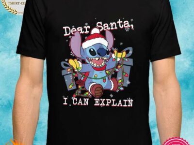 Disney Lilo & Stitch Christmas Dear Santa I Can Explain Happy Christmas Shirt