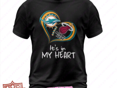 Dolphins Heat In My Heart T Shirts