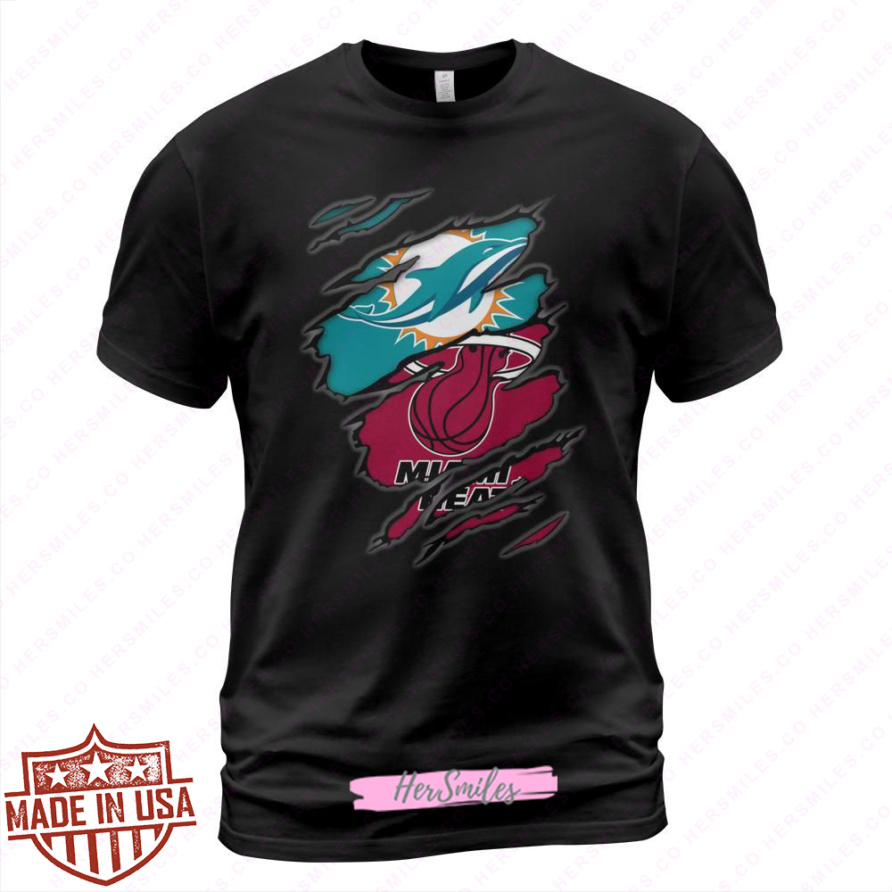 Dolphins Miami Heat Inside Me Shirt