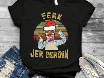 Ferk Jer Berdin Swedish Chef Santa Christmas Retro Vintage TShirt