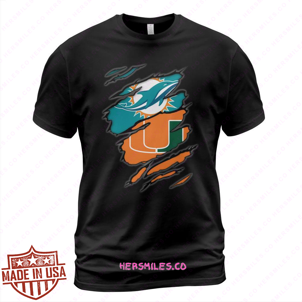 Dolphins Hurricaness Inside Me T Shirt