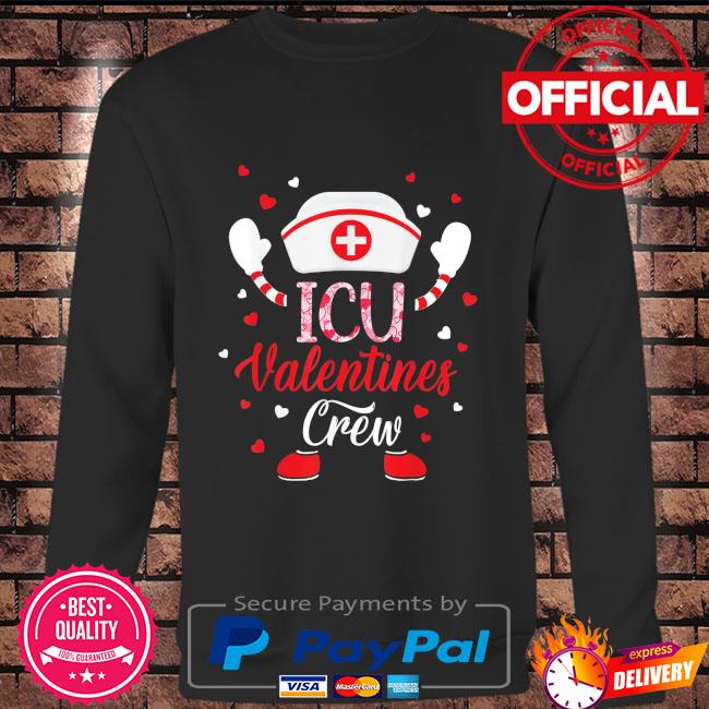 Icu valentines day nurse crew family group nursing shirt