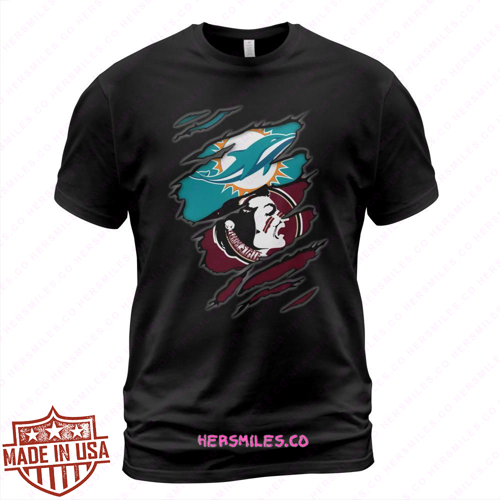 Dolphins Seminoles Inside Me T Shirt