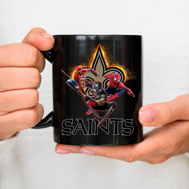 New Orleans Saints Spider Man No Way Home Mug