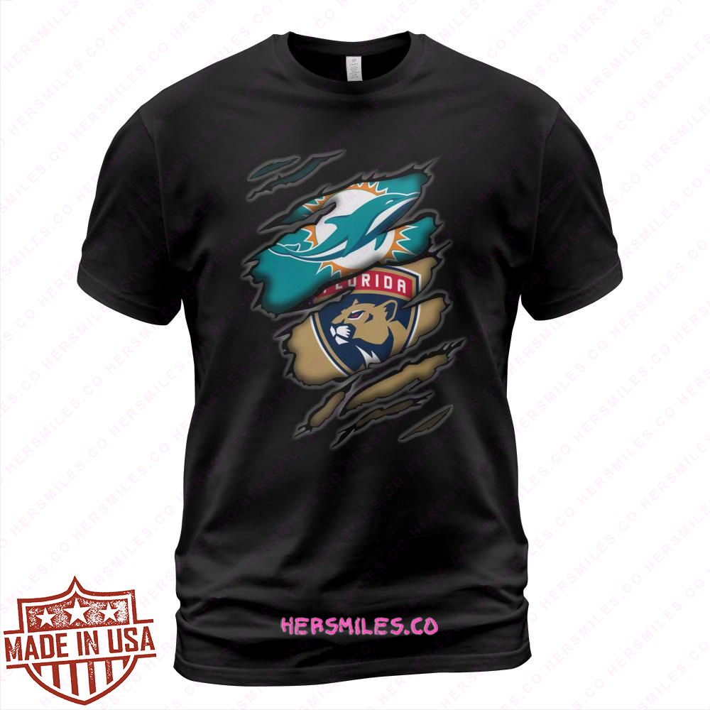 Dolphins Florida Panthers Inside Me T Shirt