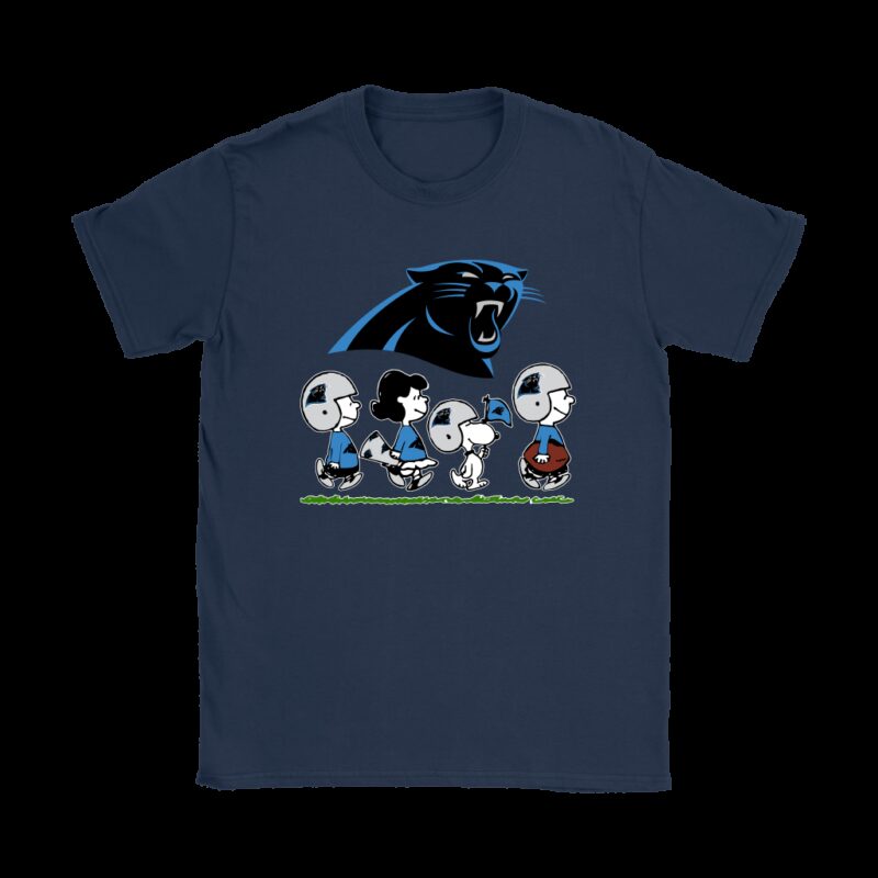 Peanuts Snoopy Football Team With The Carolina Panthers NFL Shirts