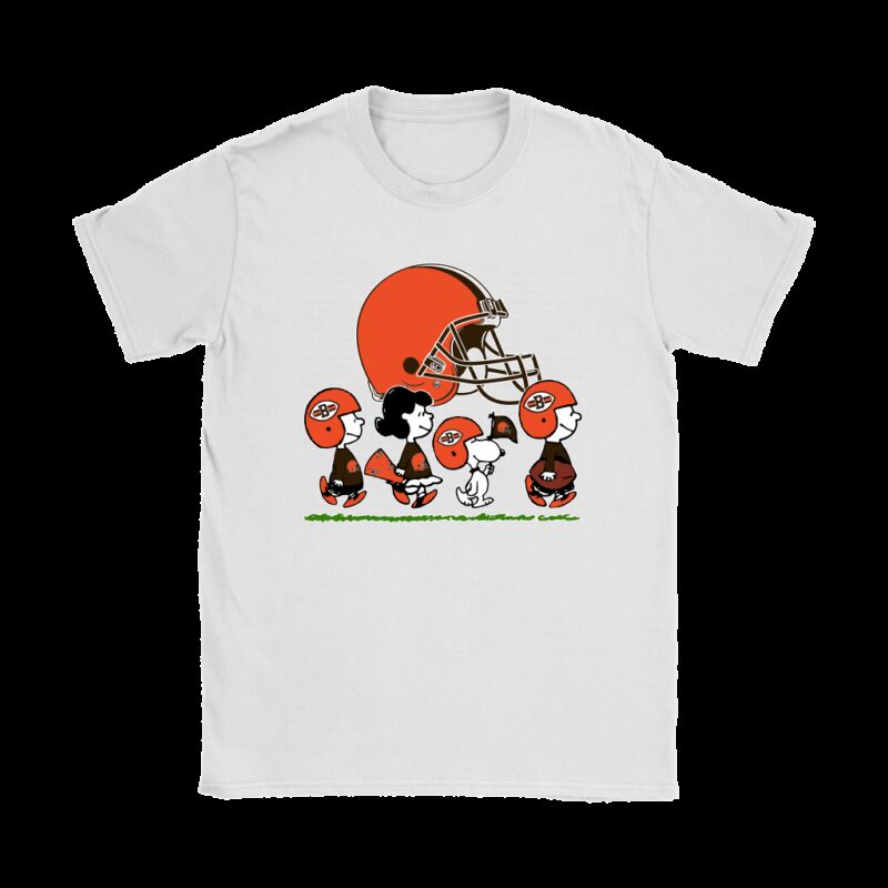 Snoopy And Charlie Brown Happy Cleveland Browns Fans T-Shirt - T-shirts Low  Price