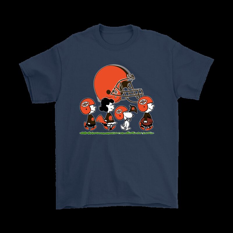 Cleveland Browns helmet Snoopy and Charlie Brown Halloween T shirt