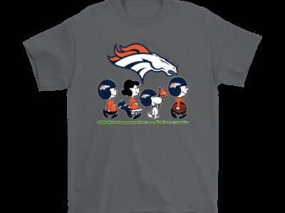 Peanuts Snoopy Football Team With The Denver Broncos NFL Shirts