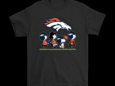 Peanuts Snoopy Football Team With The Denver Broncos NFL Shirts