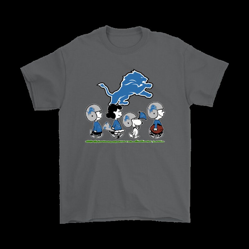 Peanuts Snoopy Football Team With The Detroit Lions NFL Shirts