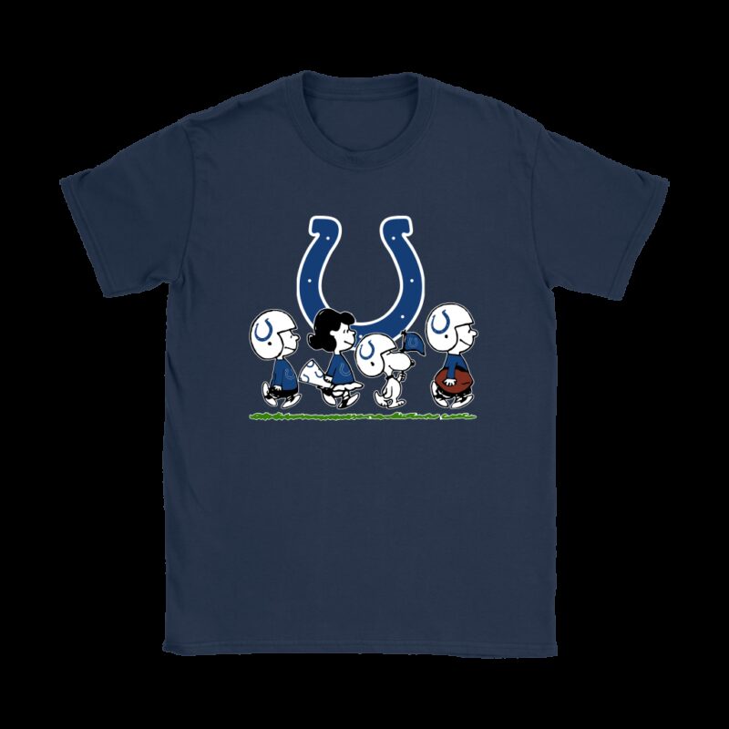 Peanuts Snoopy Football Team With The Indianapolis Colts NFL Shirts