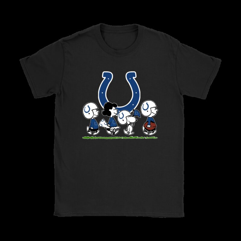 Peanuts Snoopy Football Team With The Indianapolis Colts NFL Shirts
