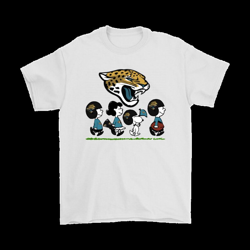 Peanuts Snoopy Football Team With The Jacksonville Jaguars NFL Shirts