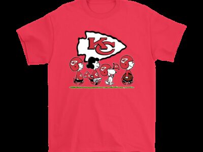 Peanuts Snoopy Football Team With The Kansas City Chiefs NFL Shirts