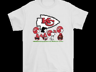 Peanuts Snoopy Football Team With The Kansas City Chiefs NFL Shirts