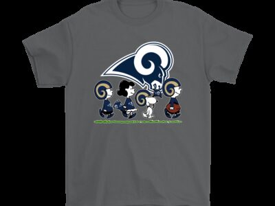 Peanuts Snoopy Football Team With The Los Angeles Rams NFL Shirts