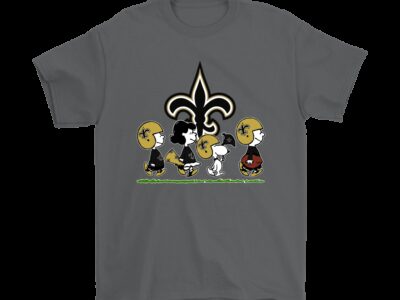 Peanuts Snoopy Football Team With The New Orleans Saints NFL Shirts