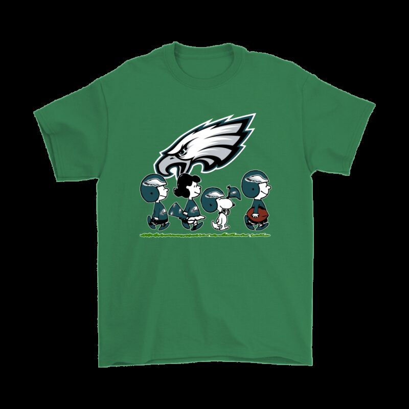 Philadelphia Eagles NFL Football Snoopy Woodstock The Peanuts Movie T Shirt