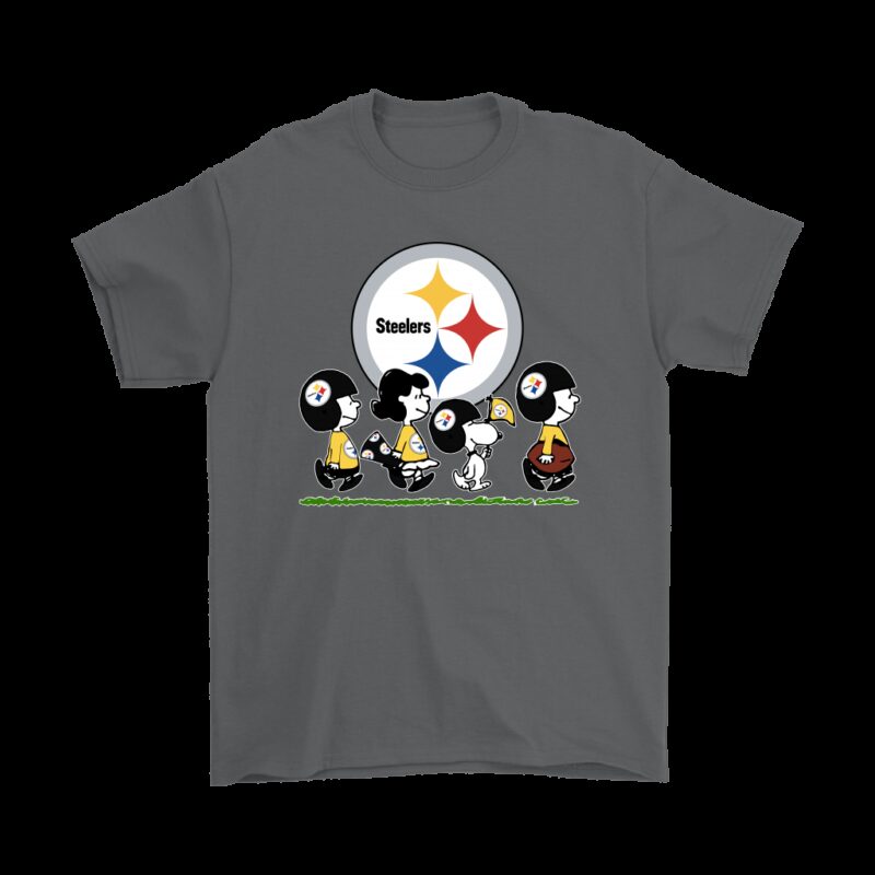Peanuts Snoopy Football Team With The Pittsburgh Steelers NFL Shirts