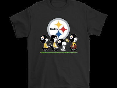 Peanuts Snoopy Football Team With The Pittsburgh Steelers NFL Shirts