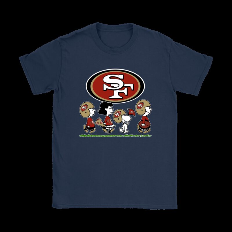 San Francisco 49ers NFL Football Snoopy Woodstock The Peanuts Movie Youth  T-Shirt