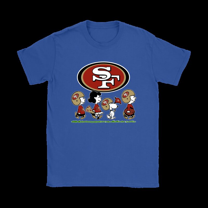 San Francisco 49ers NFL Football Snoopy Woodstock The Peanuts Movie Youth T- Shirt