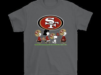 Peanuts Snoopy Football Team With The San Francisco 49ers NFL Shirts