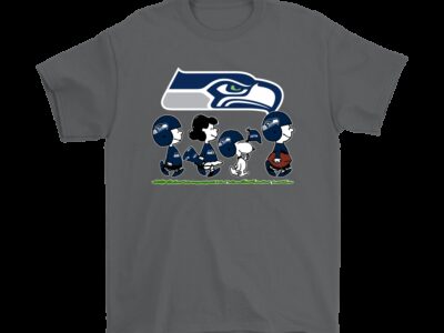Peanuts Snoopy Football Team With The Seattle Seahawks NFL Shirts
